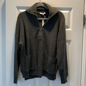 Madewell front zip sweater